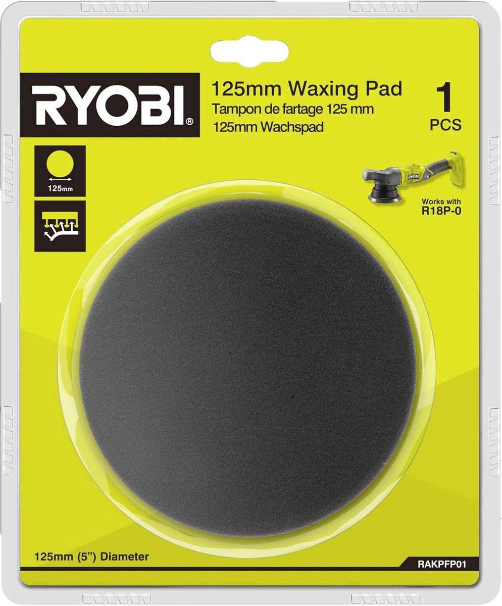 RYOBI 125mm waxpad RAKPFP01 5132005513 (compatibel met R18P-0)