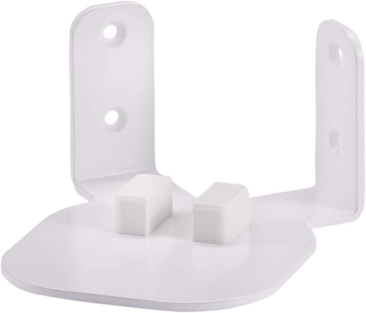 Luidspreker Wandhouder - Hoekvariant Houder - Ruimtegeluid Optimaliseren - Made in Germany - 363 Gram - Wit