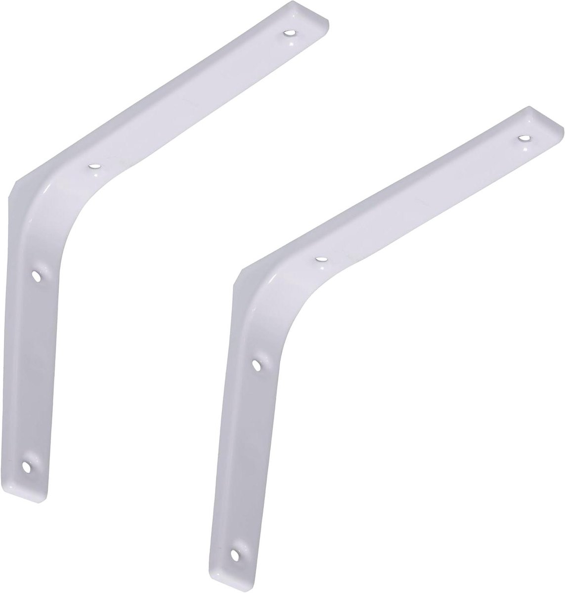 Plankhouders - Consolehouders - Opbergruimte Creëren - L-vorm Rechthoekig - 150 x 125 mm - Wit