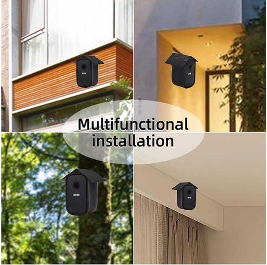 Siliconen beschermhoes/case/Geschikt voor de eufy Security eufyCam 2C Cam & eufyCam 2C Pro draadloze beveiligingscamera voor thuis en buiten, beschermt tegen UV-straling en regen. van Merkloos — afbeelding 4