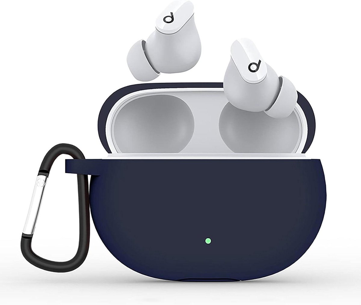 Beschermhoes Oordopjes - Siliconen Case - Veilig Opbergen - Ultradun Zacht Materiaal - 1 Stuk - Donkerblauw