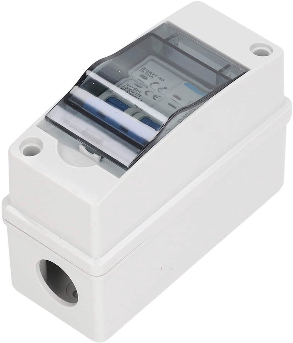 aladdien - PV Solar Disconnect Switch - Mini Circuit Breaker - IP65 Waterdicht - 1000V DC - Voor zonnepanelen - Compact ontwerp