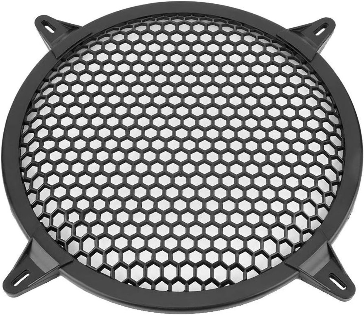 12 Inch Subwoofer Mesh Guard Speaker Cover - Bescherming en Decoratie voor Auto Audio met Zwart Plastic voor 6, 8, 10 en 12 Inch Subwoofers