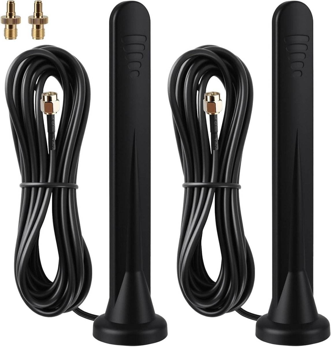 Signaal Versterker - Antenne Set - Betere Wifi - Omnidirectioneel 15DBI - 2 Stuks - Zwart