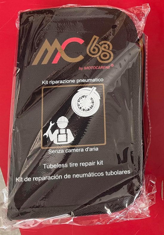Band Reparatie Set - Tubeless Kit - Onderweg Repareren - Inclusief CO2 Bussen - 21 cm Lengte - Zwart — afbeelding 3