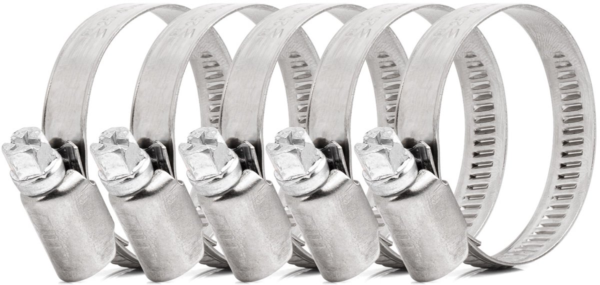 AMIO Slangklemmen 5 stuks 25-40 mm/ 9 mm w2