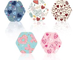 Sensor Pleisters - Covers CGM - Sport en Beweging - Valentijnsdag Thema - 25 Stuks - Veelkleurig