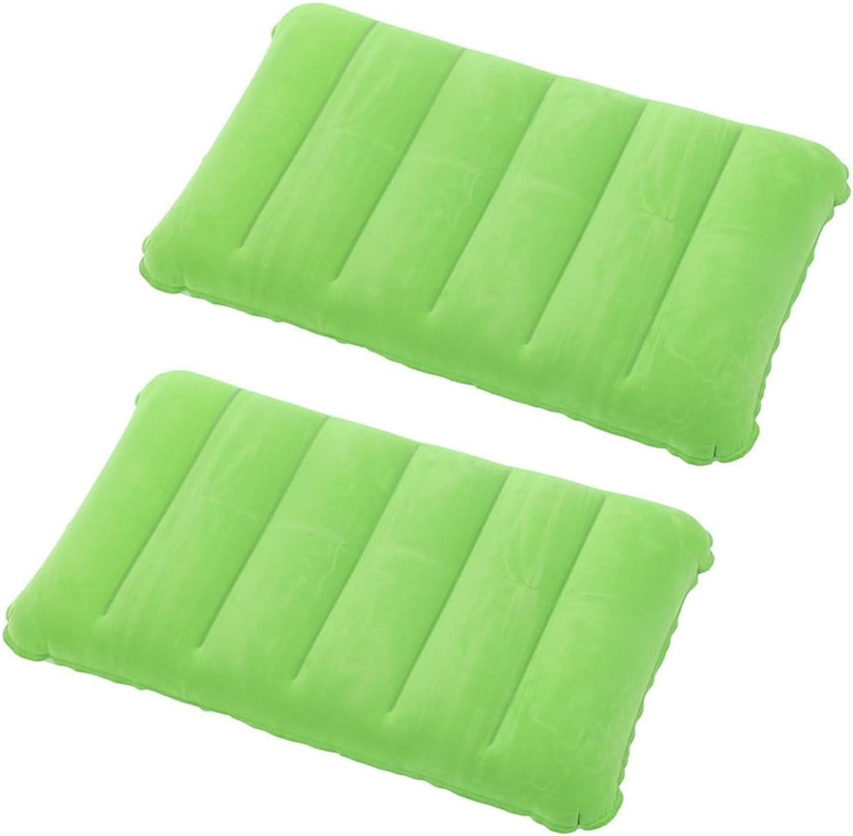 Opblaasbaar Kussen - Reiskussen - Kampeer Kussen Opblaasbaar - Kampeerkussen - Lichtgewicht En Snel Opblaasbaar - Kussen - Geschikt voor buiten - Lichtgewicht en draagbaar - Lichtgroen - 2 Stuks - van Imperatoris