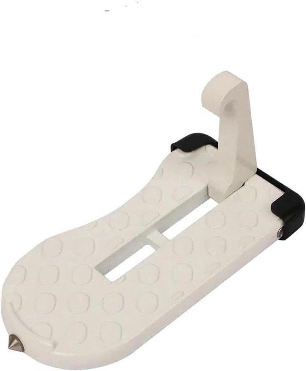 Vouwladder Auto - Opstapje Deur - Bagage Plaatsen - Geen Boren Nodig - 15 cm Lengte - Wit