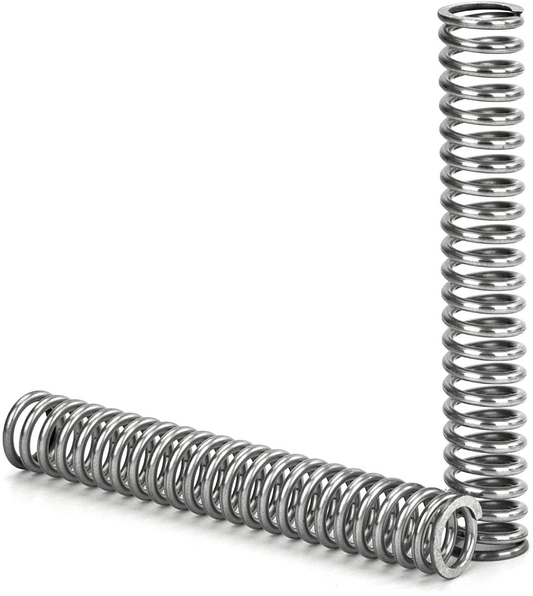Compressieveren RVS - Drukveren set - Apparaten repareren - Hoge veerkracht - 50 mm lengte - Zilver