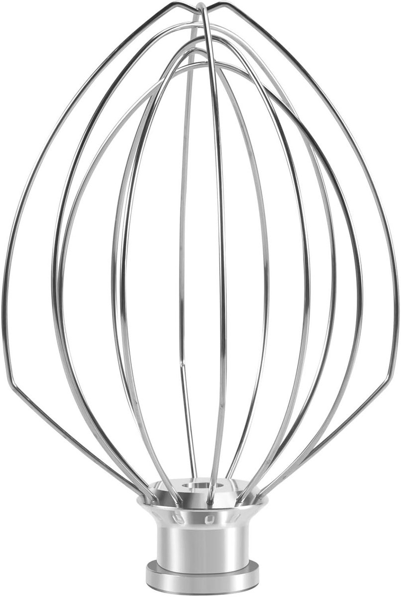 Draad Garde - Zweep Mixer - Bakken Mixen - Roestvrij Staal - 5QT - Zilver