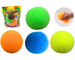 Johntoy squishy fluffy ballen speelgoed set 10 cm kleurrijk.