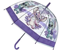 Lilo & Stitch Paraplu - Kinderparaplu - Metaal frame - Paars - Transparant