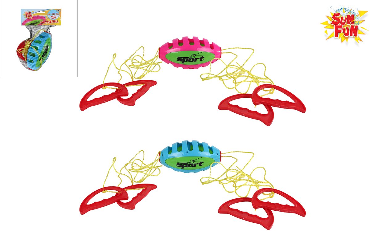 Sun Fun speedball trekbal speelgoed 18cm voor kinderen.