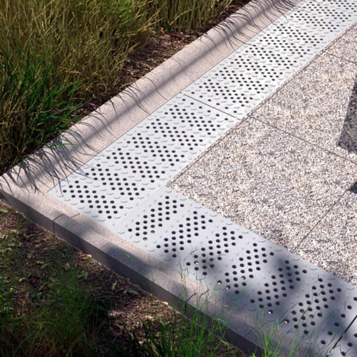 Afdekrooster Afwatering - Drainagerooster Beton - Wateroverlast Voorkomen - Antislip Ontwerp - B-21 cm x H 25 cm - Grijs