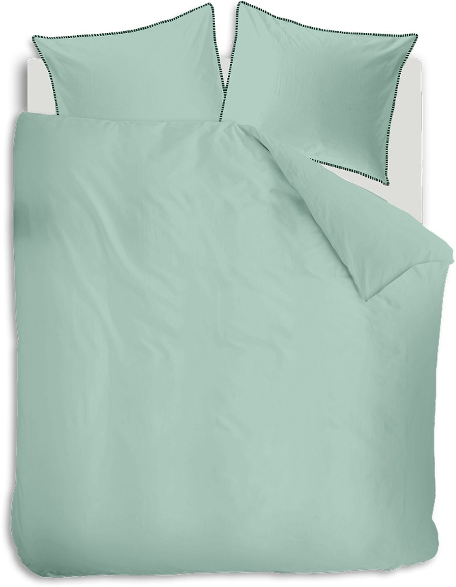 Auping Forest green percale Dekbedovertrek - Tweepersoons 240 x 220 cm - Biologisch katoen - Groen