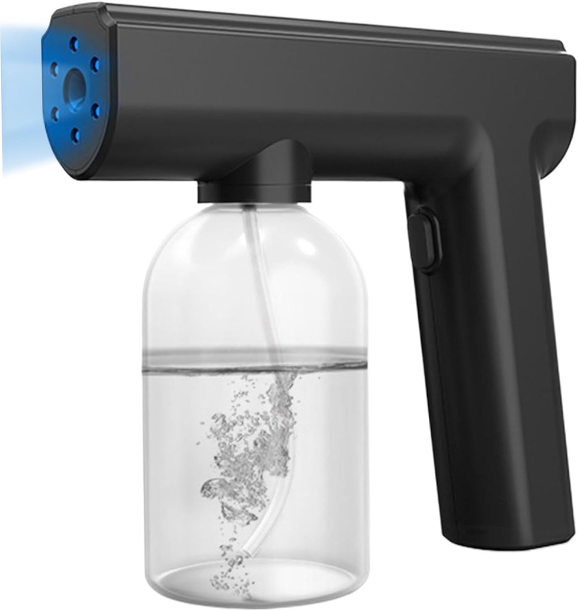 300ml oplaadbare elektrostatische desinfecterende verstuiver - met blauw desinfectielicht - geschikt voor keuken en badkamer