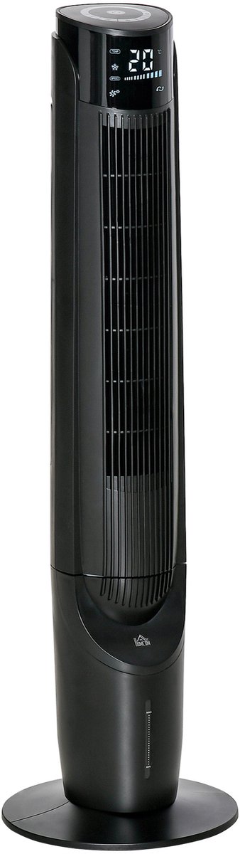 HOMCOM-Turmventilator aus ABS Schwarz
