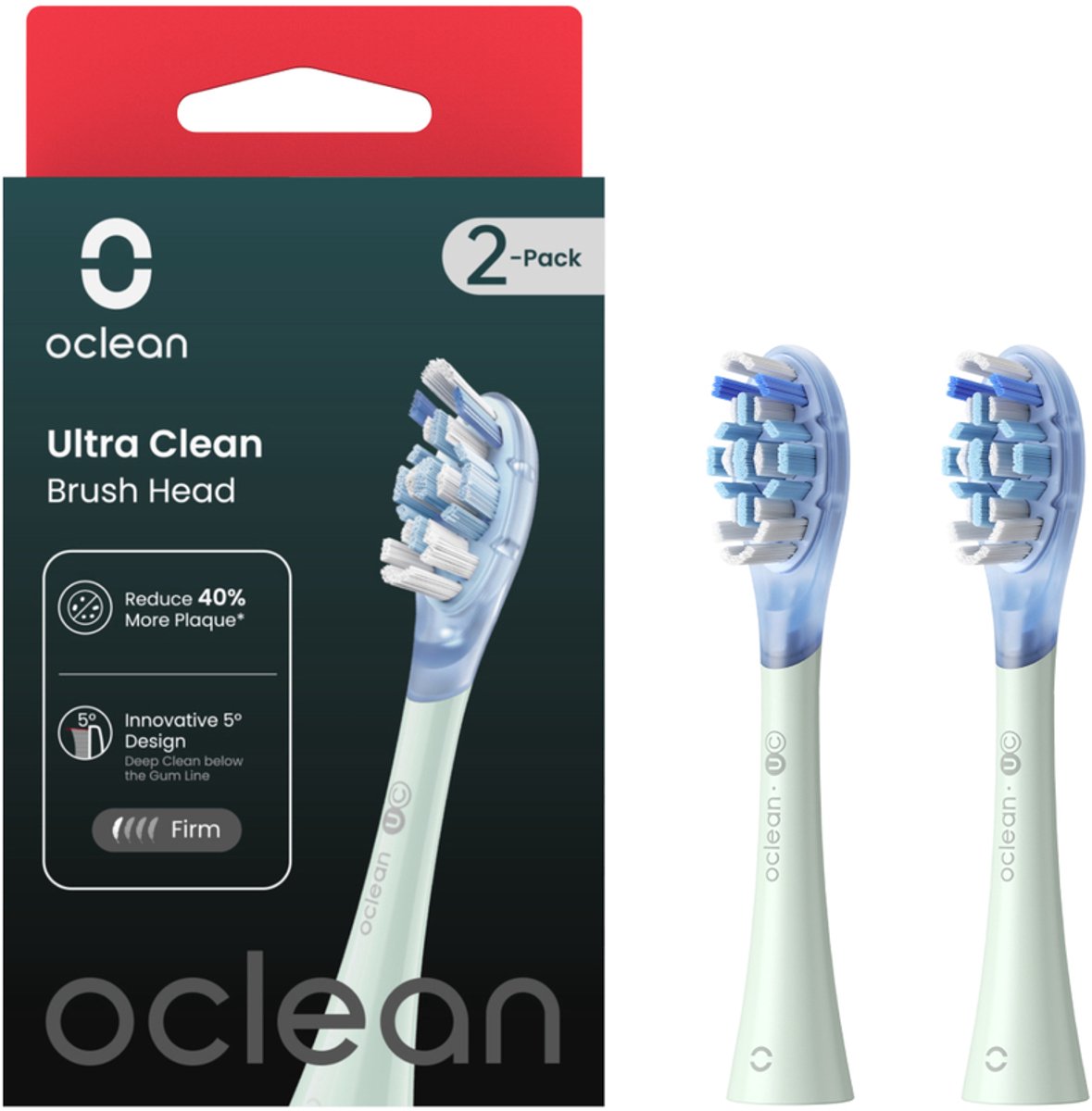 Oclean UC01, 2 stuk(s), Wit, Extra zacht, Oclean, Blister
