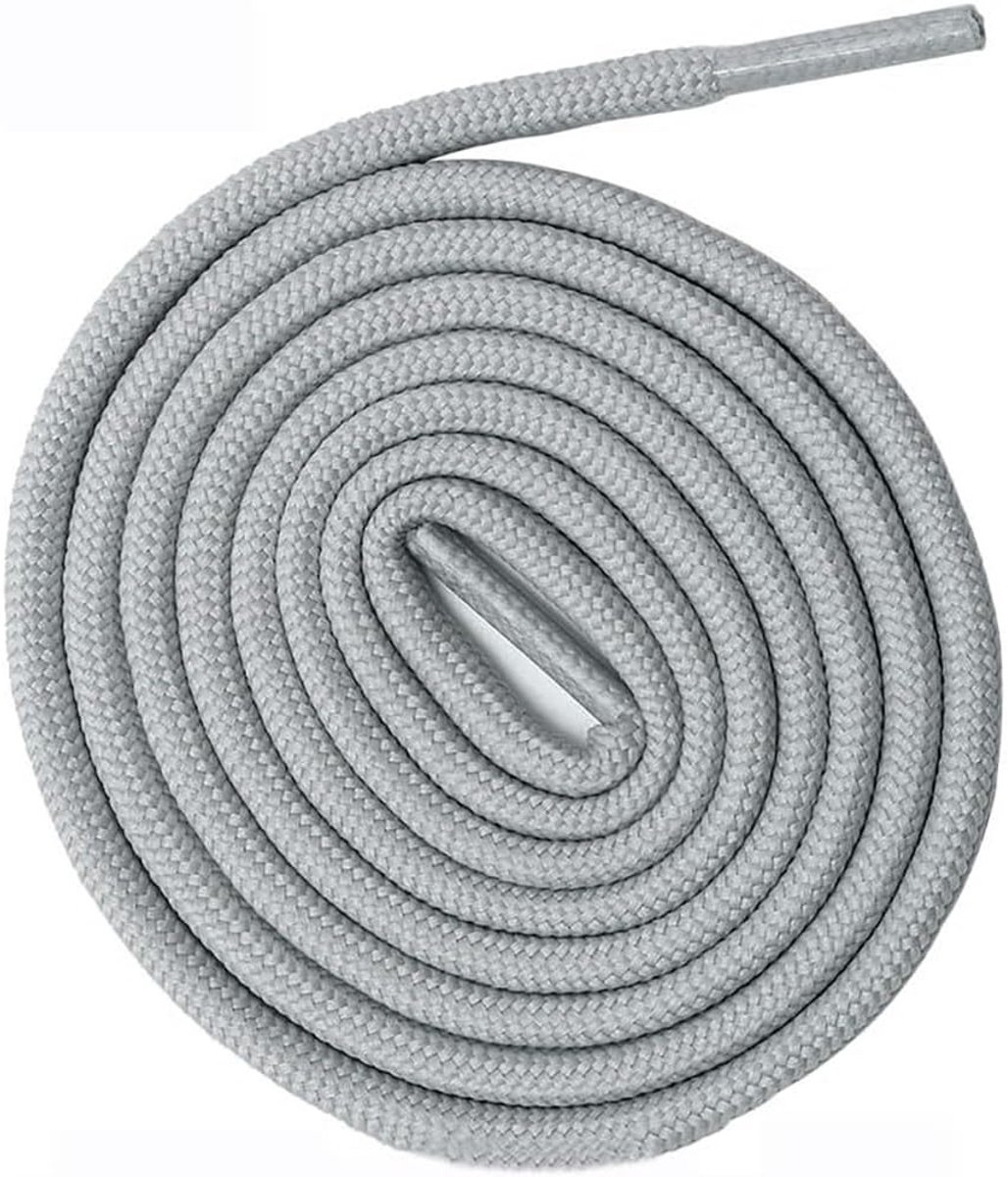 4 Paar Effen Ronde Veters, 5mm Breed, 50cm/80cm/100cm/120cm Lange Elastische Veters voor Sneakers, Sportschoenen en Hardloopschoenen voor Dames, Heren en Kinderen