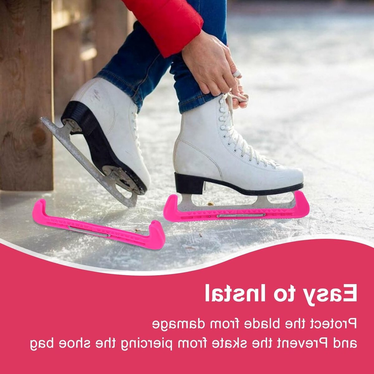 Verstelbare Bescherming voor Kunstrijden, Skates Bescherming, Schaatsaccessoires voor Iedereen, Veiligheid en Comfort