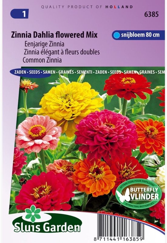 Sluis Garden - Zinnia Dahlia-Bloemige Mix