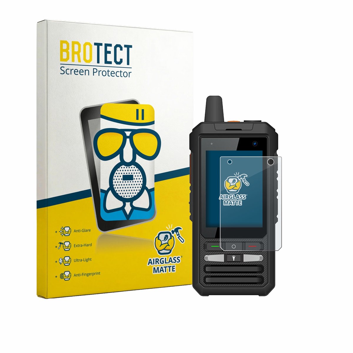 BROTECT - Screenprotector voor Uniwa F80S - Folie Beschermfolie Beschermglas matte