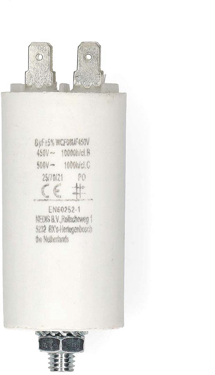 Nedis Condensator - 8.0 uF - 450 V - Faston - 10 Stuks