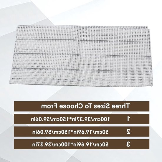 DIY Tapijt Maken Tapestry Mesh Naaldwerk Blad 49.99×149.38.6cm Lege Tapijt Haken Mesh Canvas Mat voor Borduren en Breien, Creatief Handwerk en Interieurdecoratie van Merkloos — afbeelding 2
