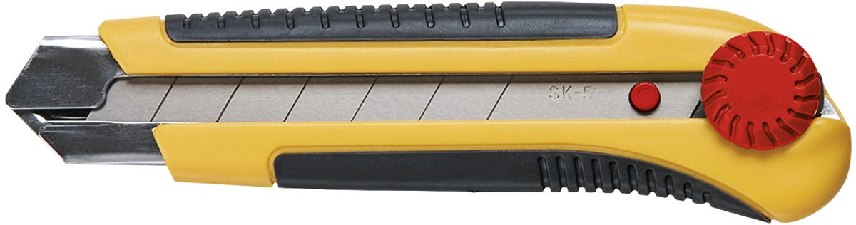 Topex - Nóż z ostrzem łamanym - 25 mm - Blokada śrubowa - Ergonomisch ontwerp