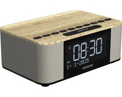 Kenwood CR-ST55DAB – Compacte DAB+ wekkerradio met Bluetooth, USB en verrassend krachtig stereogeluid - Houtkleur
