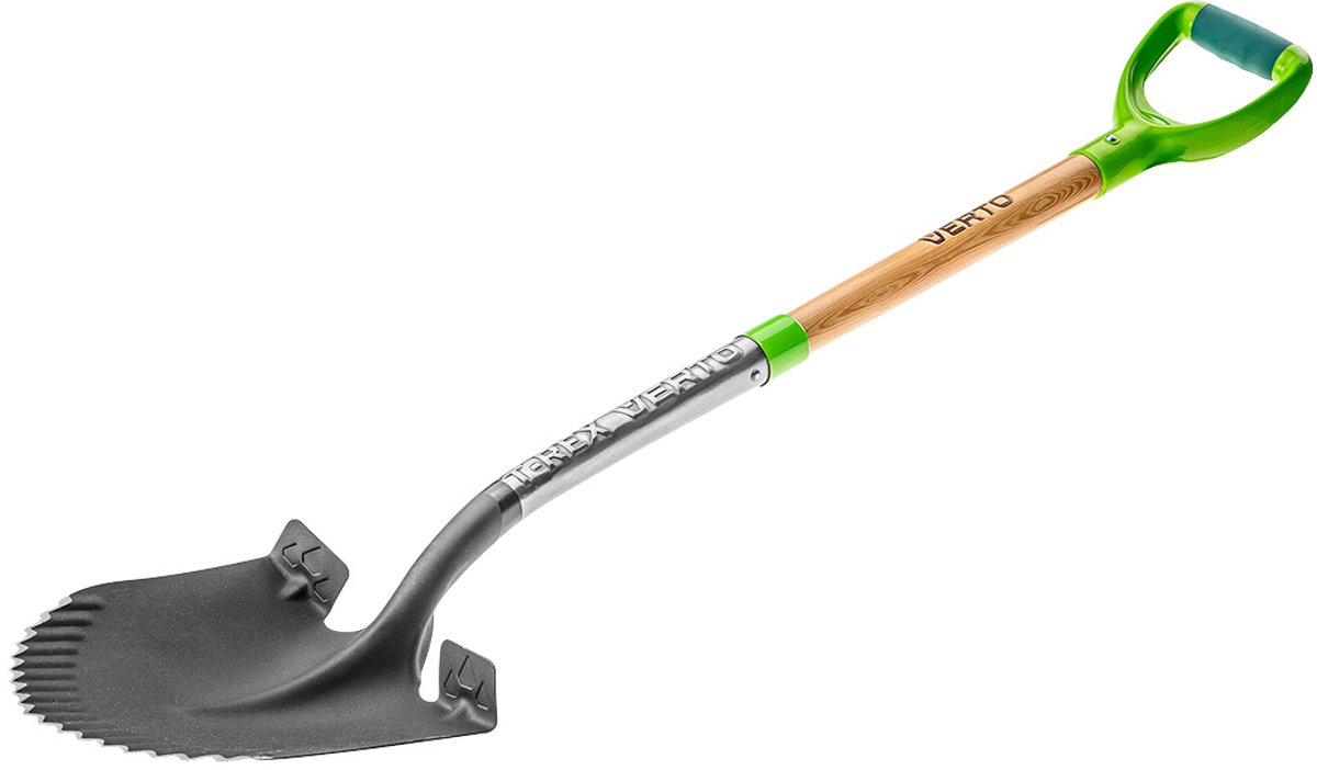 Verto - Scherp Spade - 1150mm - Houten Steel - Ergonomische Handgreep