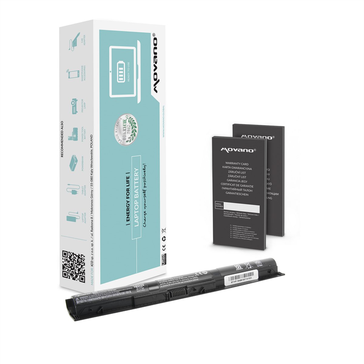 Movano - Laptopbatterij - Compatibel - Duurzaam - Veilig