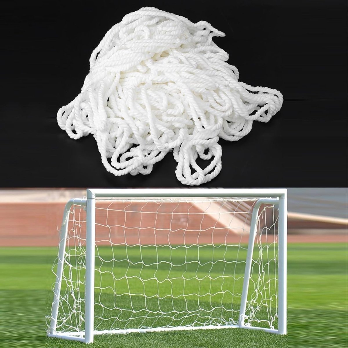 Vervangingsnet voor Voetbal 1.20 x 0.80 m van Polypropyleen voor Training en Competities, Ideaal voor Sportwedstrijden