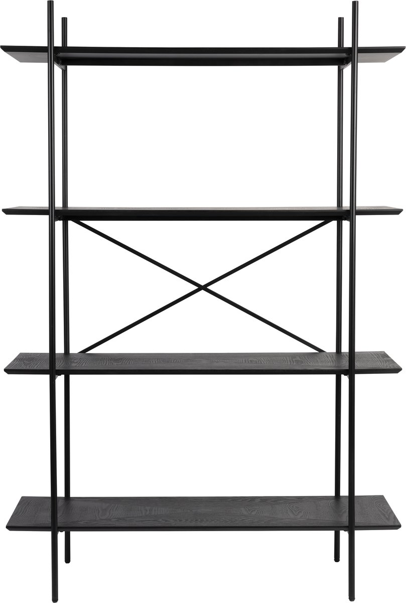 Novel Collection - Wandkast Marcio - Zwart - 40x120x180 cm