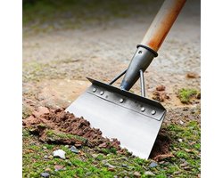 Onkruidschraper Tuinschep - Krachtig Onkruid Verwijderen - Slijtvast Mangaanstaal - Multifunctioneel Gereedschap - Voor Tuin Schoonmaken en IJs Verwijderen - Tuinschraper Onkruidsteker Grondmes