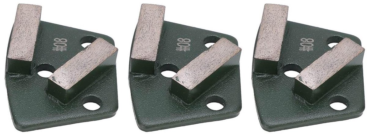 Slijpschoenen Betonvloer - Trapezium Slijpers - Vloeren Bewerken - 2 Lange Tanden - 80 Mesh - Groen