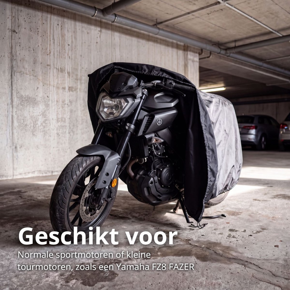 Maxxcovers Motorhoes / Scooterhoes - Zwart- Maat M - Waterdicht - A-kwaliteit - Voor Buiten – foto 5