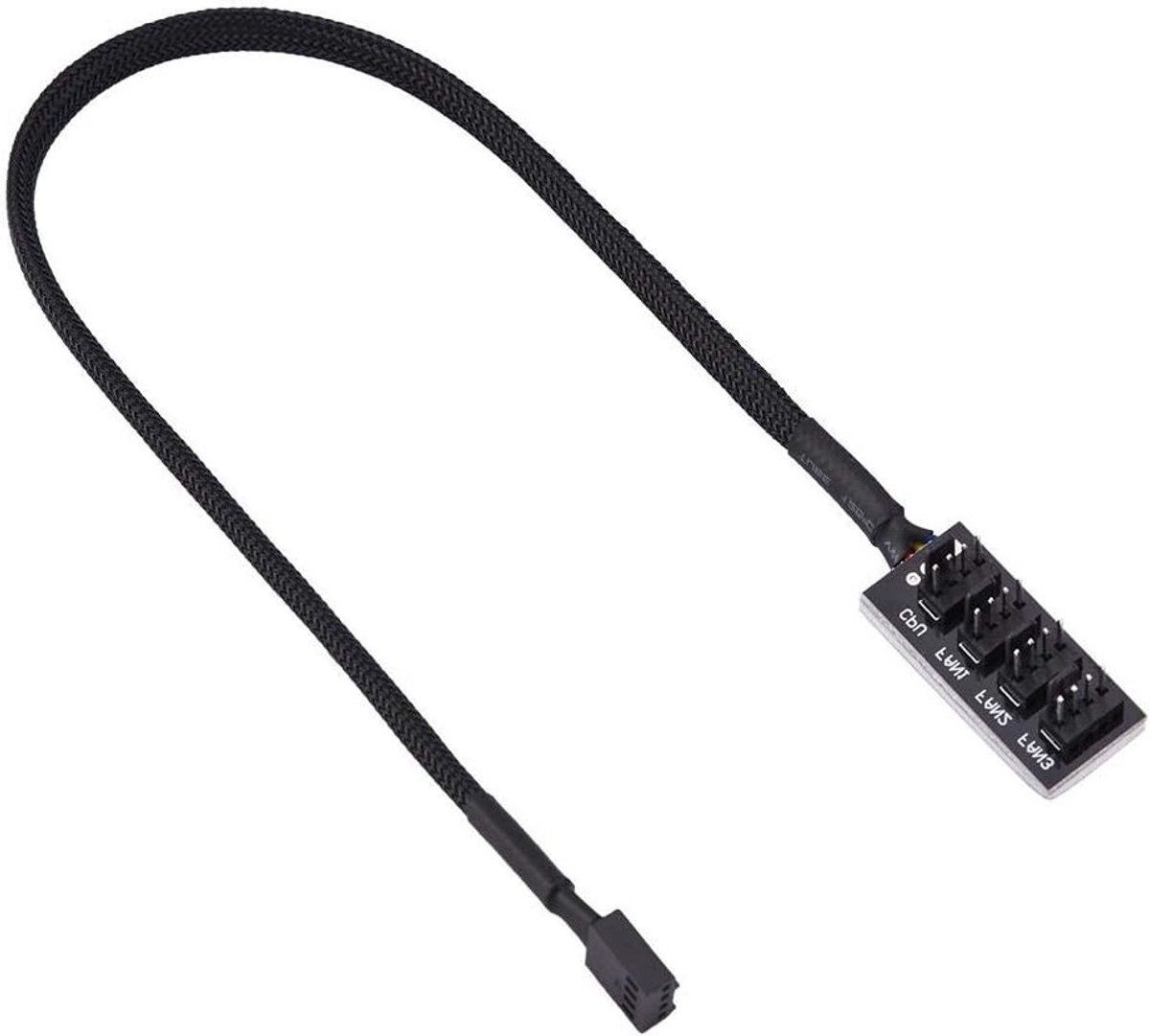 Krachtige 4-Pin Ventilator Splitter Adapter voor PC CPU Koeling, Uitbreidingskabel voor Efficiënte Koeling en Betrouwbare Prestaties