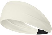 Without Lemon - Bandeau de sport - Doux & Élastique - Absorbant la transpiration - Fitness, Yoga & Course à pied - Sport - Taille unique - Blanc crème
