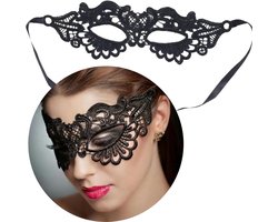 Sexy Masker - Kant Zwart - Spannend Oogmasker - Vrouwen - Zwart - Sex Speeltjes Toys - Erotiek - Bondage Masker