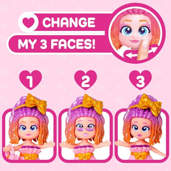 Verzamelpop Victoria - Mode pop - Spelen en verzamelen - Drie gezichten - Eén maat - Meerkleurig — afbeelding 5