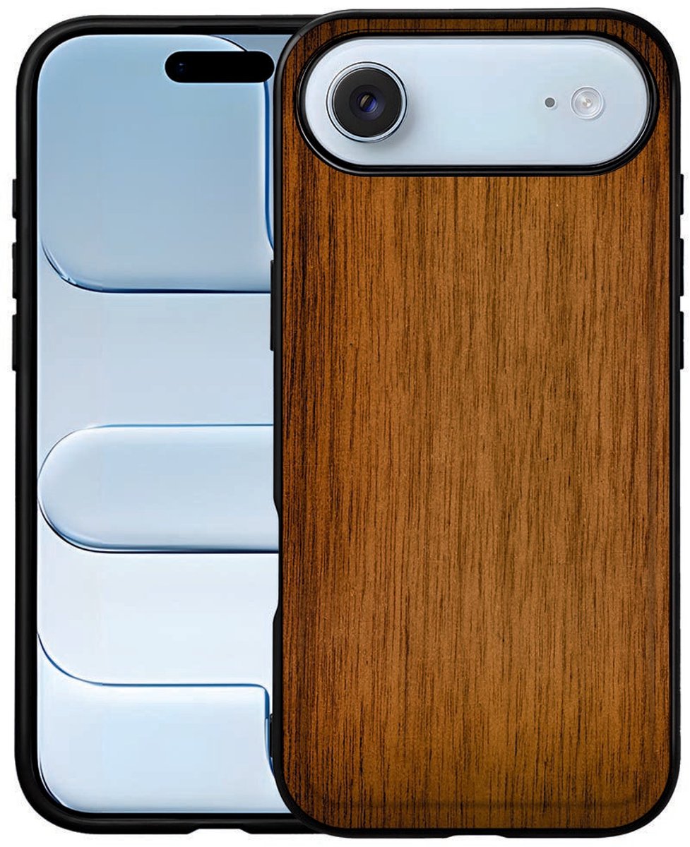 TPU Hoesje Apple iPhone Air Donker Hout