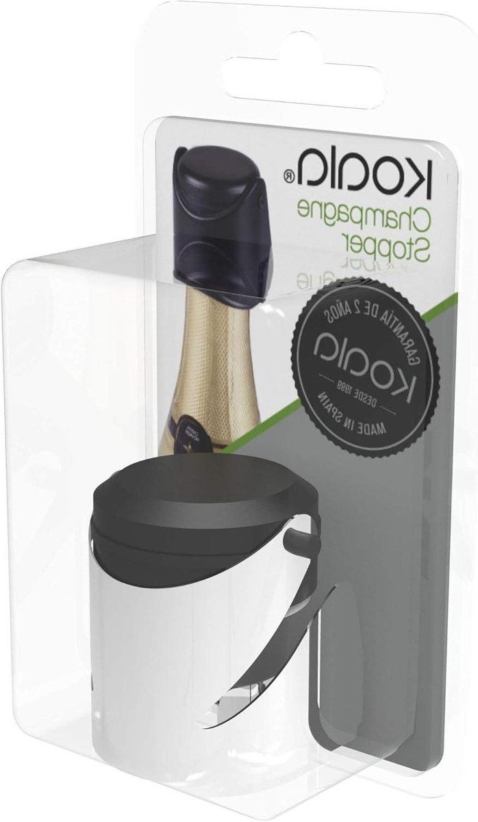 Champagne Stopper - Fles Afsluiter - Mousserende Wijn - Elegant Design - One Size - Zilver