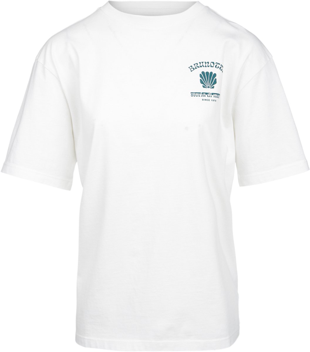 Brunotti Zaymare T-Shirt Mediterranea Dames 100% Katoen Relaxed Fit XS Mediterranean