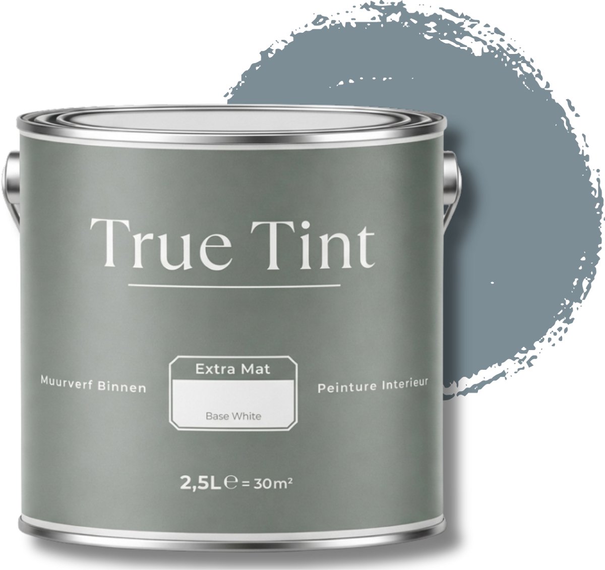True Tint Muurverf Mat - Ocean Blue - 2,5 L - The Coastal Calm Collection - Blauwe Muurverf - Rendement 30m² - Matte Muurverf - Diepe Oceaanblauwe Kleur - Mengverf