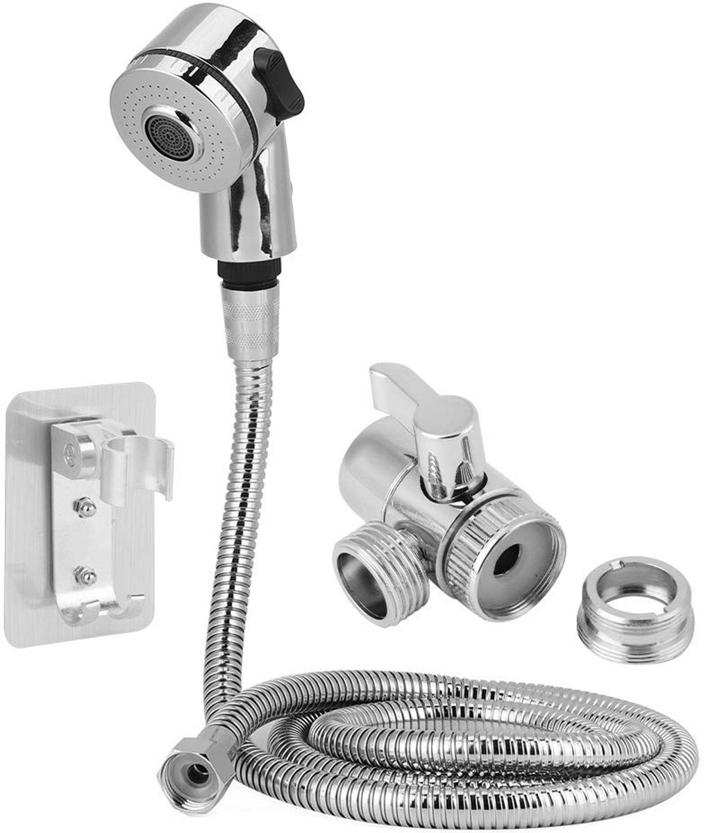 Handdouche Spray Kit voor Keuken en Badkamer - RVS Douchekop voor Honden en Baby's