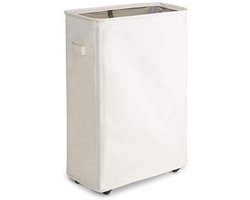 Opvouwbare wasmand met wielen - Smal design, 44 liter, ruimtebesparend