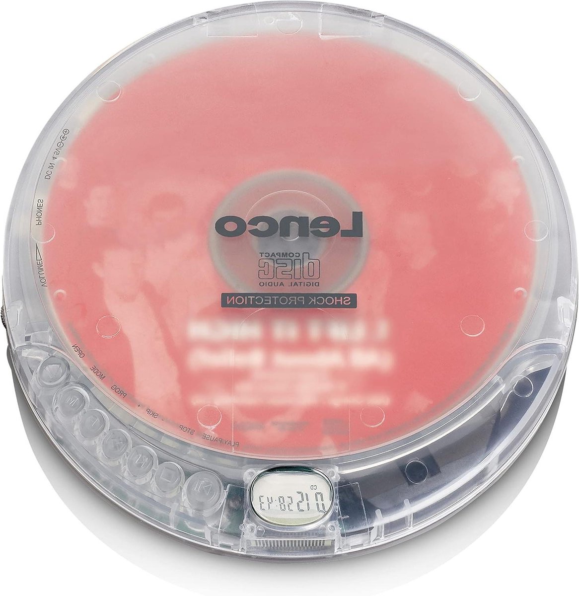Draagbare CD-speler - MP3 speler - Muziek luisteren - Anti-shock functie - Transparant