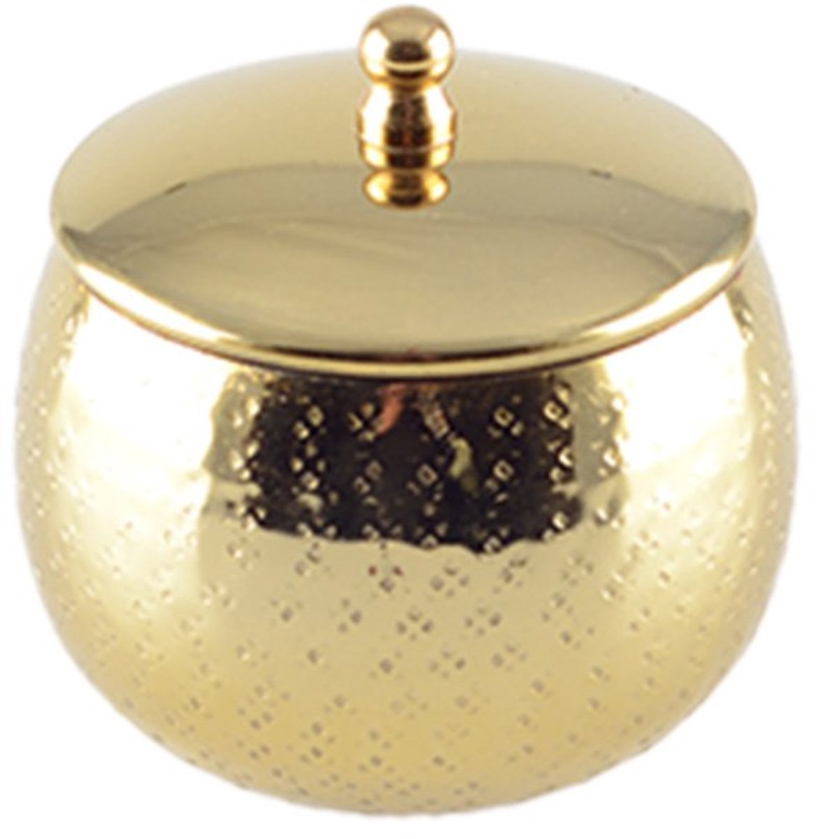 AULICA - Little Model Round Round Candle - Geurkaars - 8x8 cm - Goud